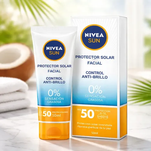 Nivea Sun Facial Matificante F50 Prot. Solar 50 Anti/brillo