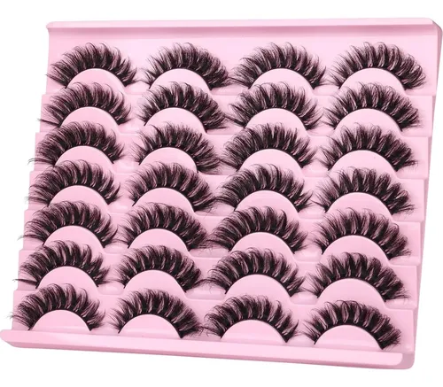 Pestañas Postizas Zanlufly Estilo Ojo De Gato 14 Pares