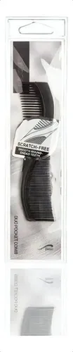 Peine Dúo Basicare Para Cabello Mojado 12.5cm Pequeño Dientes Liso
