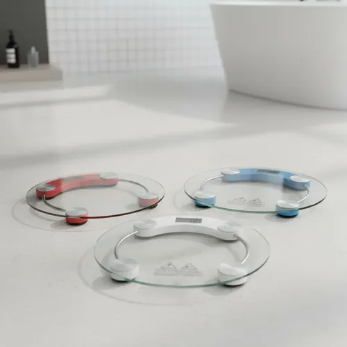 Balanza Digital Personal Corporal De Baño En Vidrio Y Metal