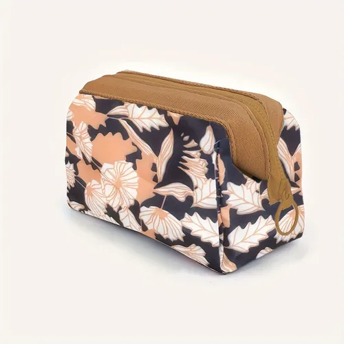 Bolsa De Almacenamiento Tipo Bolsa En Bolsa, Bolsa De Cosmét 1 Pack Of Blue Powder Thread Floral
