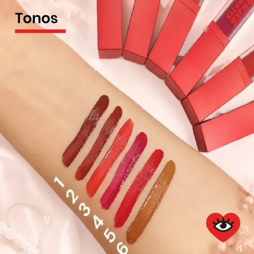 Labial Lip Gloss Mate 24 Horas Maquillaje Labios Veoquiero