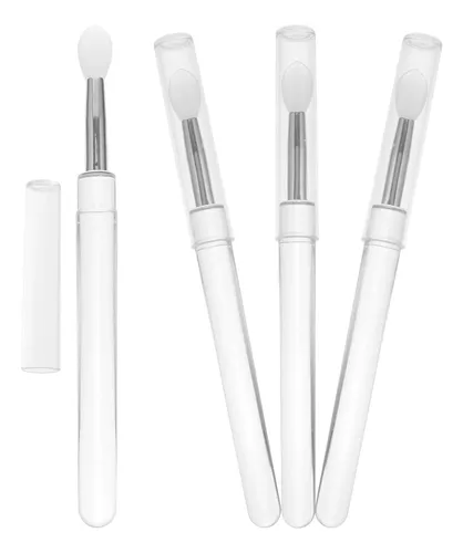 Transparent Silicone Lipstick Brush For Makeup Use 4pcs Kit