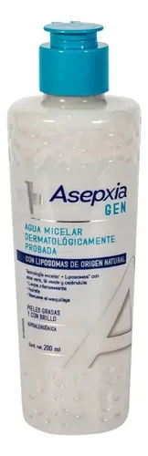 Asepxia Gen Agua Micelar Limpieza Piel Grasa C/brillo 200ml