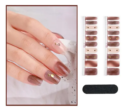 20x Envolturas Completas Para Uñas, Pegatinas Para Rojo