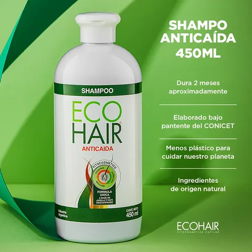 Eco Hair Shampoo Anticaida Fortalece Cabello Ecohair 450ml