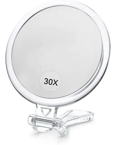 Espejo De Mano Aumento 30x Maquillaje B Beauty Planet Transparente