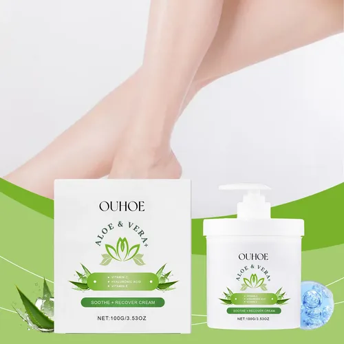 Crema Hidratante Reafirmante De Aloe Vera Ouhoe, Suave Y Nut