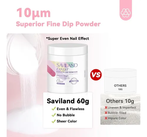 Kit De Uñas Dip 60 G Con Base, Activador Y Top Coat
