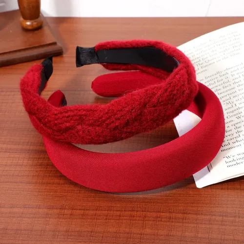 2 Diademas Gruesas Con Parte Superior, Estilo Retro, Para Mu