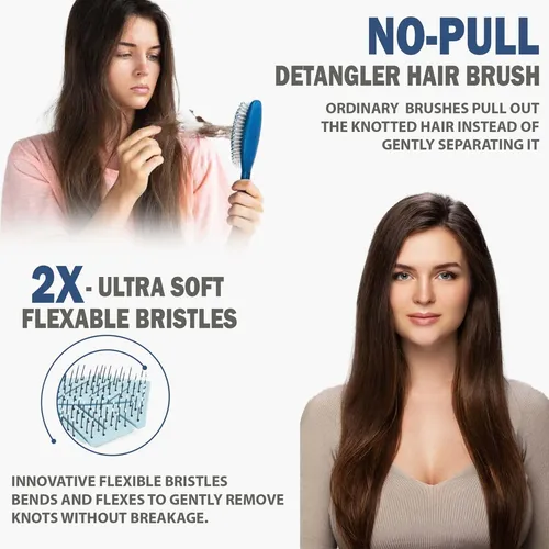 Cepillo Desenredante De Cabello Fiora Naturals 100% Ecológic