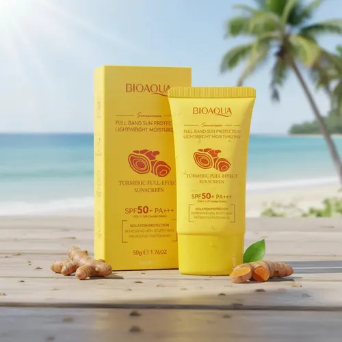 Protector Solar Multifunción Con Cúrcuma Spf50 50g Bioaqua