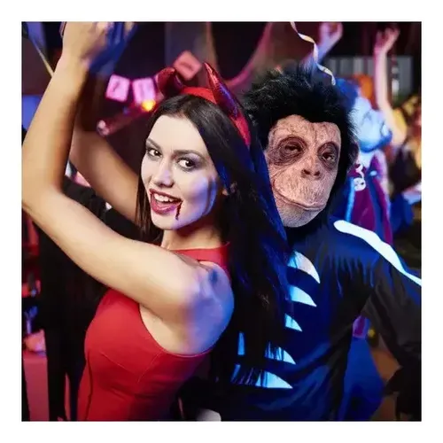 Máscara Mono Látex Cabeza Completa Halloween Ape Mask