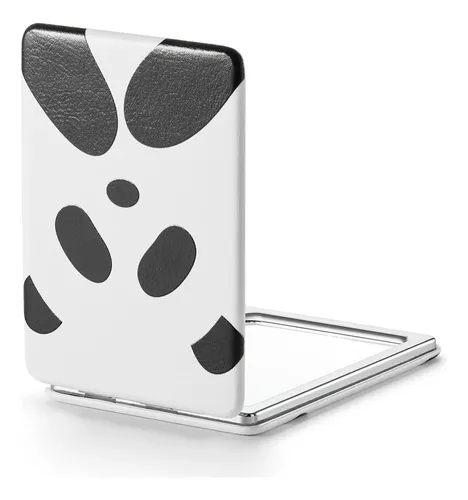 Espejo Compacto Omiro 1x/3x Con Aumento, Cubierta De Cuero S