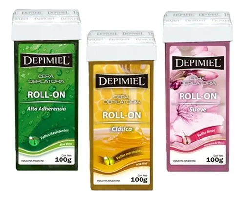 Cera Depilatoria Roll On Descartable Depimiel X 12