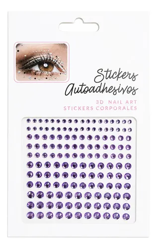 X10 Unid Strass Gemas Autoadhesivas Para Cuerpo Cara Eventos