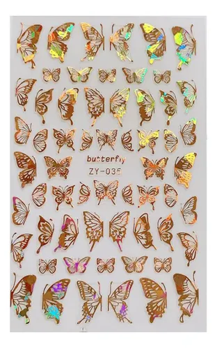 Adhesivo Para Uñas, Calcomanías Para Uñas, Hojas, Verano, A