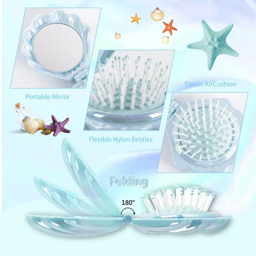 Cepillo Para El Cabello Maji Mama Plegable Con Forma De Conc