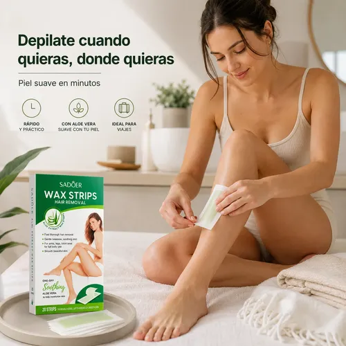 Bandas Depilatorias Corporales Aloe Vera X20 Depilación Fast