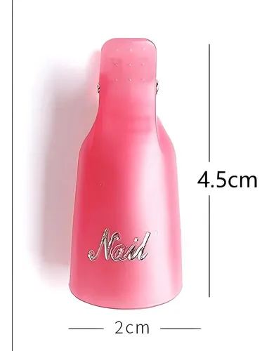 Caps Clip Para Quitar Esmalte De Uñas Highrock 10 Piezas