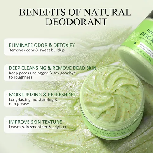 Exfoliante Desintoxicante Para Axilas Shvyog Green Tea Con M