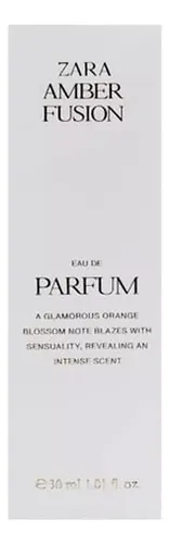 Perfume Zara Amber Fusion EDP Floral Orientales 30ml Mujer