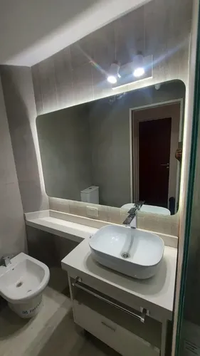 Espejo Baño Decorativo Rectangular Moderno Luz Led 50×60 Cm