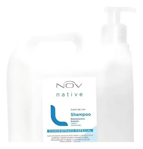 Shampoo Reestructurante Profundo Aceite De Lino Nov X 1900ml
