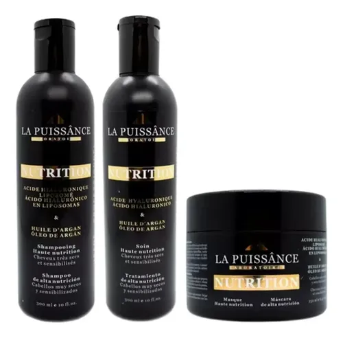 Kit La Puissance Argan Shampoo + Acondicionador X1000ml