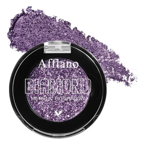 Afflano Sombra Glitter Plateada Gris Plata Intensa