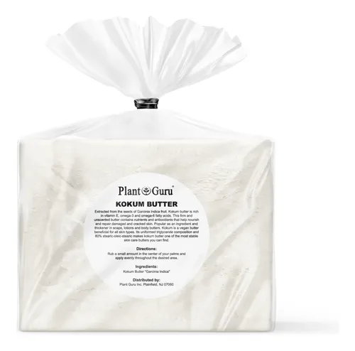 Manteca Kokum Plant Guru, 2,27 Kg, 100% Pura Y Natural Para