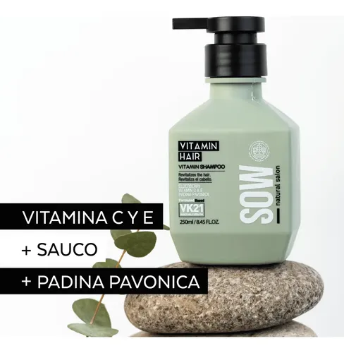 Vitamin Hair Shampoo Nutritivo Revitalizante 250ml – Sow
