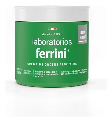 Crema Ordeñe Ferrini Aloe Vera 200ml
