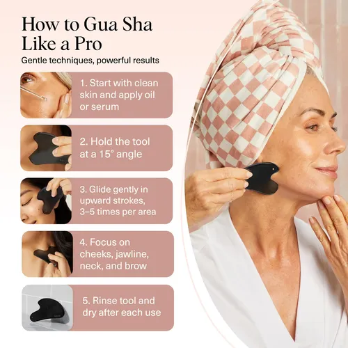 Gua Sha Kitsch Acero Inoxidable Matte Black