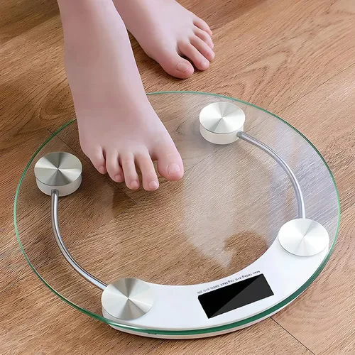 Balanza Personal De Baño De Vidrio, Lcd Digital Hasta 180 Kg