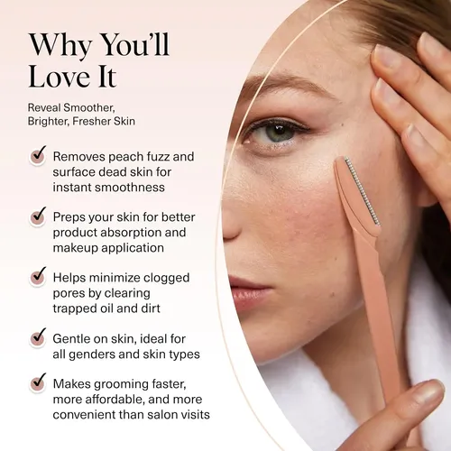 Kit 12 Cuchillas Dermaplaning Terracota Exfoliante Facial