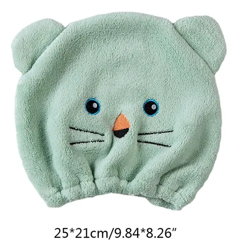 Gorro De Ducha Bordado De Lana