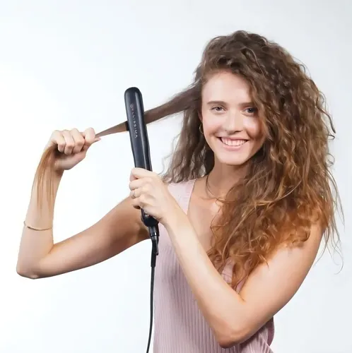 Planchita de pelo Bellissima Imetec My Pro Steam B28 100 negra y cobre