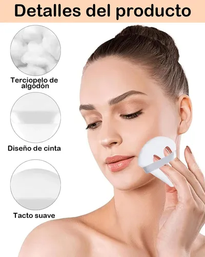 Kit 24 Borlas Para Polvo Maquillaje Esponja Facial Base Cos