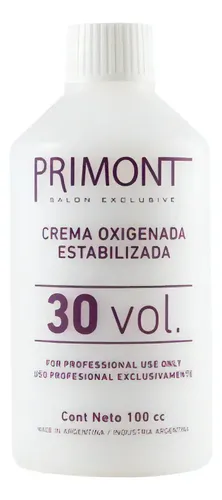 Primont Crema Oxigenada Estabilizada Oxidante 100cc Kit X2 Tono 30 Vol