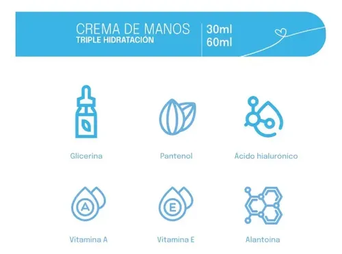 Crema Ferrini Hidratante para Manos, 60 mL