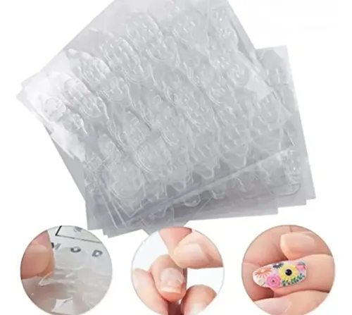Pegamento Sticker Adhesivo Para Tips Uñas Postizas Cinta