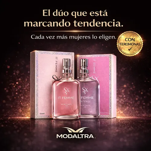 Combo Perfume Mujer Feromonas Femme Vainilla Floral Sexitive