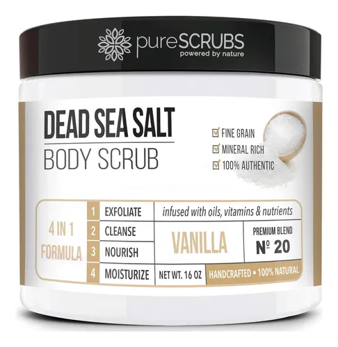 Exfoliante Corporal Purescrubs Sal Mar Muerto Vainilla 473ml