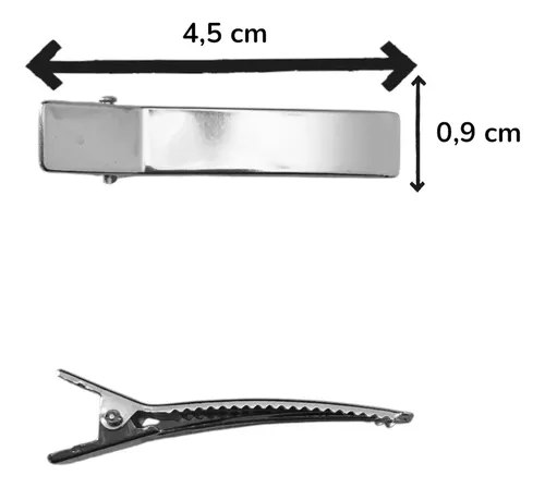 Hebilla Pico De Pato Niquel 4,5 Cm X 10 Uni Accesorios Pelo
