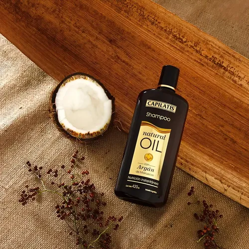 Shampoo Capilatis Natural Oil Con Argán X 420 Ml