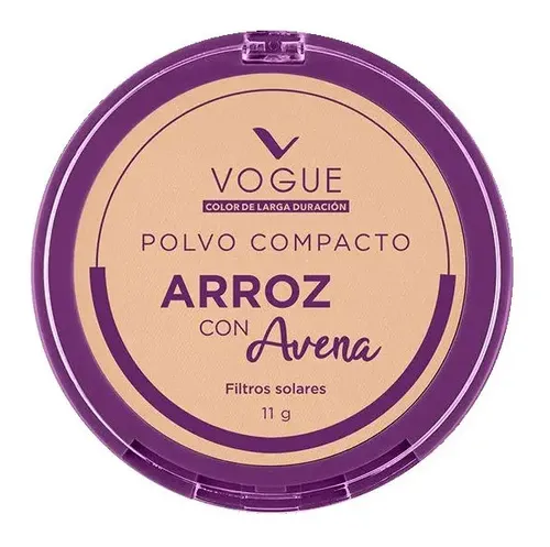 Maquillaje Polvo Compacto Vogue Polvo De Arroz Filtro Solar