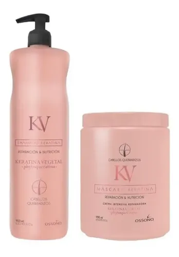 Kit Keratina De Ossono Shampoo 900ml + Mascara De Kilo