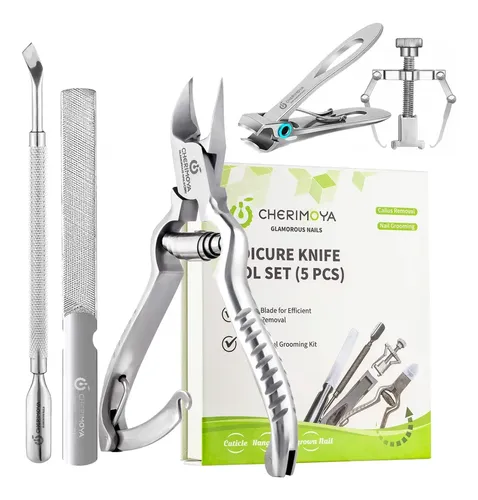 Kit De Manicura Pedicura Acero Inoxidable Premium Cherimoya