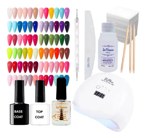 Kit Inicial Manicuria Gel Esmalte Removedor Cabina Led/ Uv